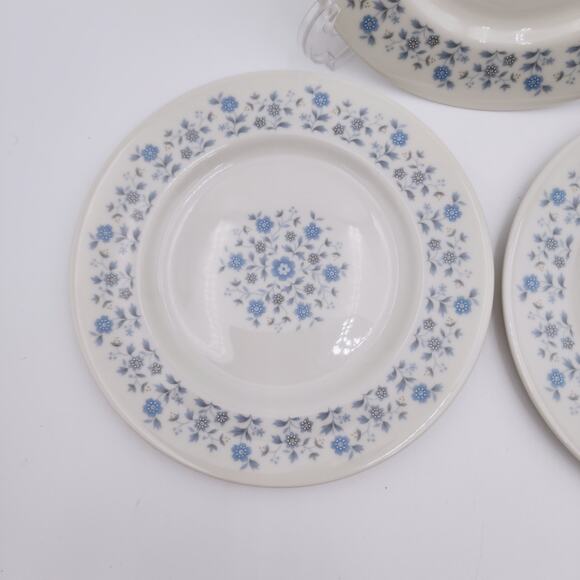 Set of 3 Royal Doulton Galaxy TC1038 Bread Plate China Blue White - Picture 3 of 10
